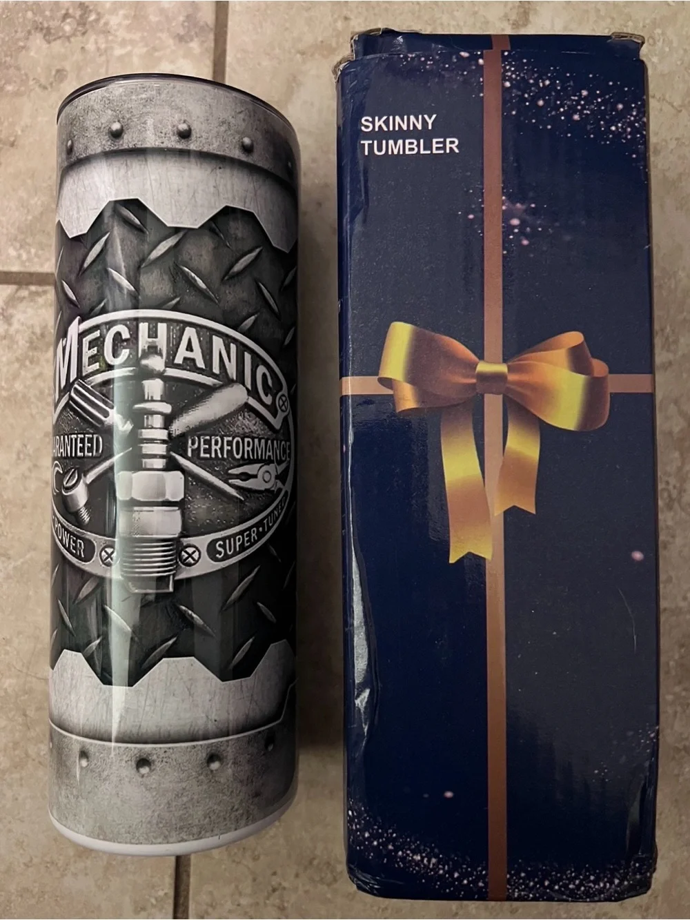 Mechanic Guaranteed Performance Skinny 20oz Tumbler NEW